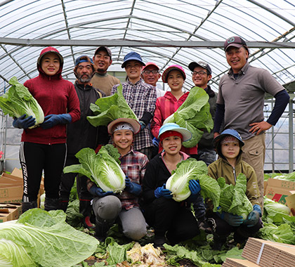 笑顔のスタッフ